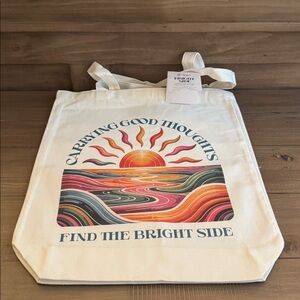 Crazy Craft Corner Carrying Good Thoughts Canvas Tote Bag
